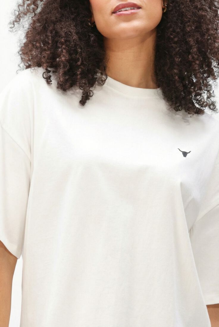 witte alix the label t-shirt ladies knitted bull t-shirt