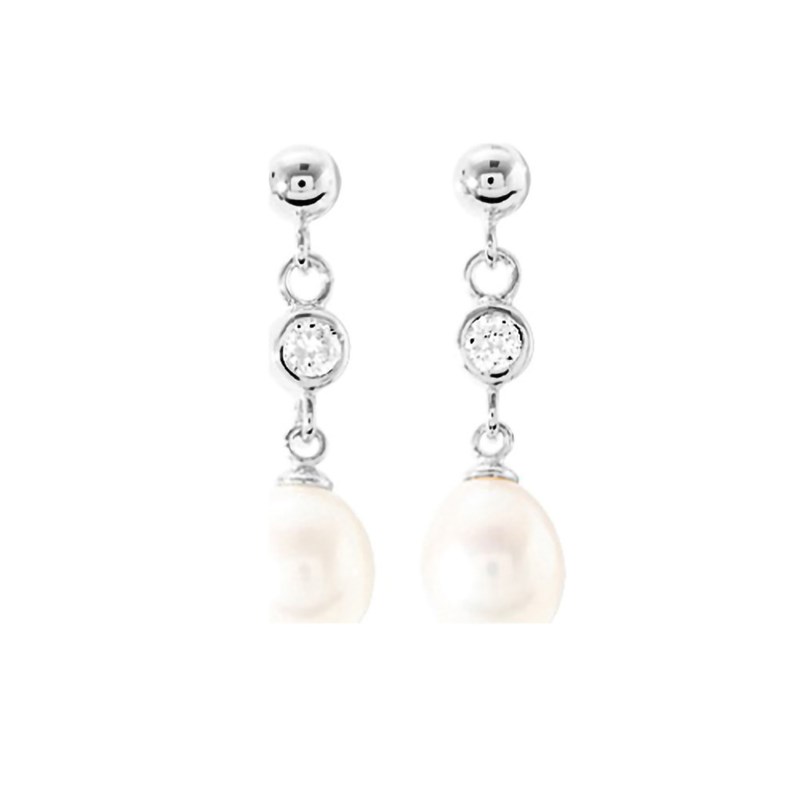 Boucles d'oreilles Femme - Oxyde de zirconium - Argent 925