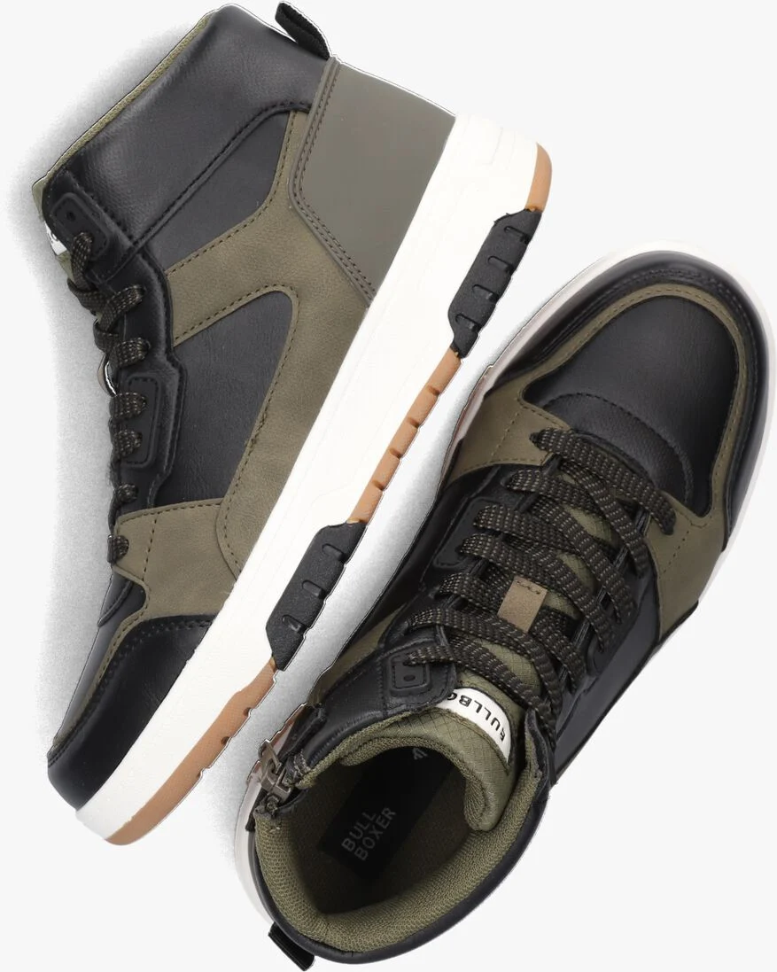 BULLBOXER groene bullboxer hoge sneaker acb500f6s