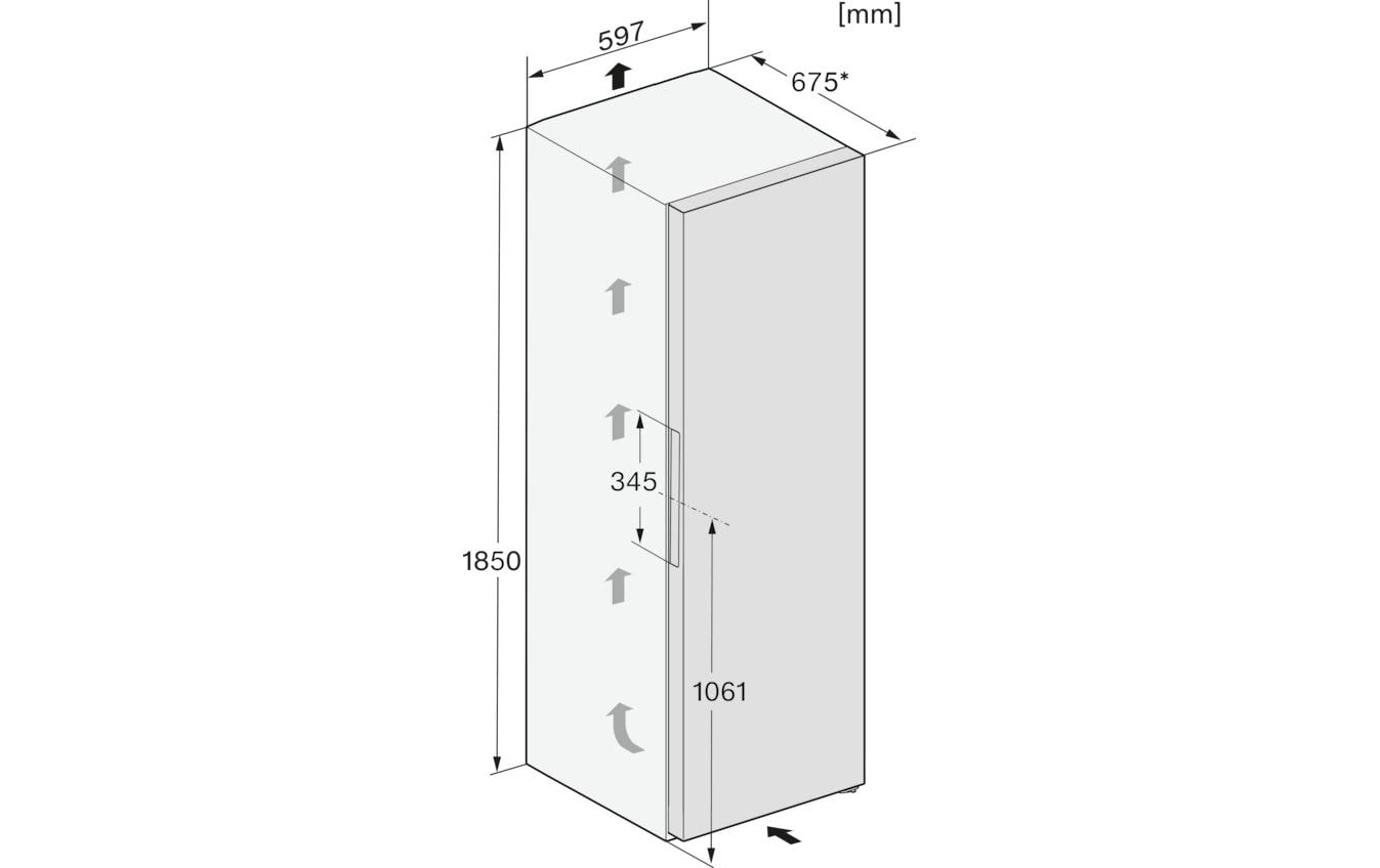 Gefrierschrank FN 4372 D-1 Rechts<br>Stand-Gefrierschrank