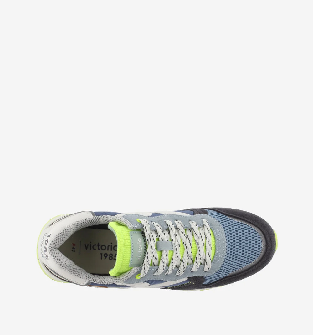 LEGGERA - NEÓN TOUCH Baskets détail fluo pour homme MARINO