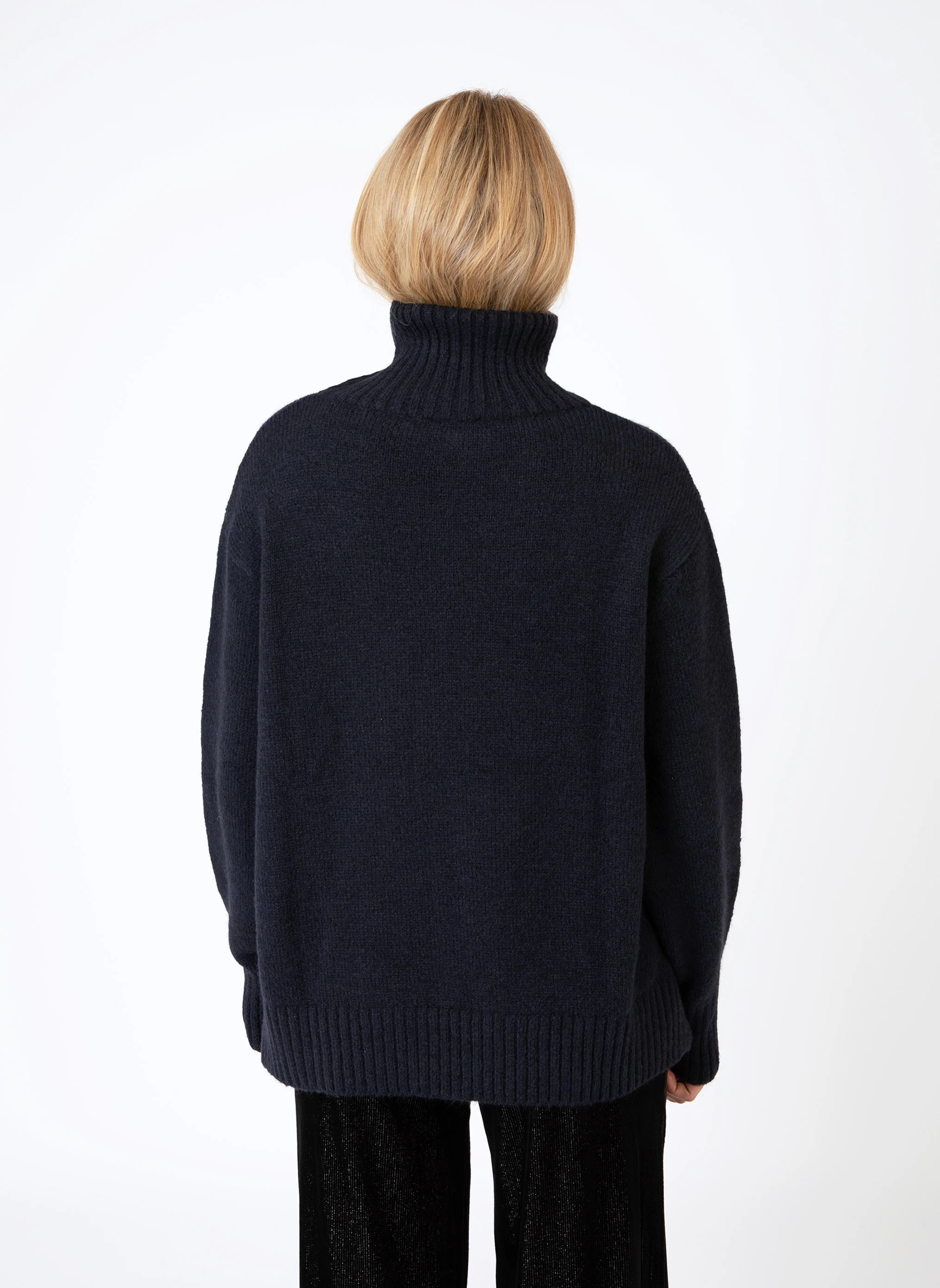 LIPY - Pull col roulé| Bleu