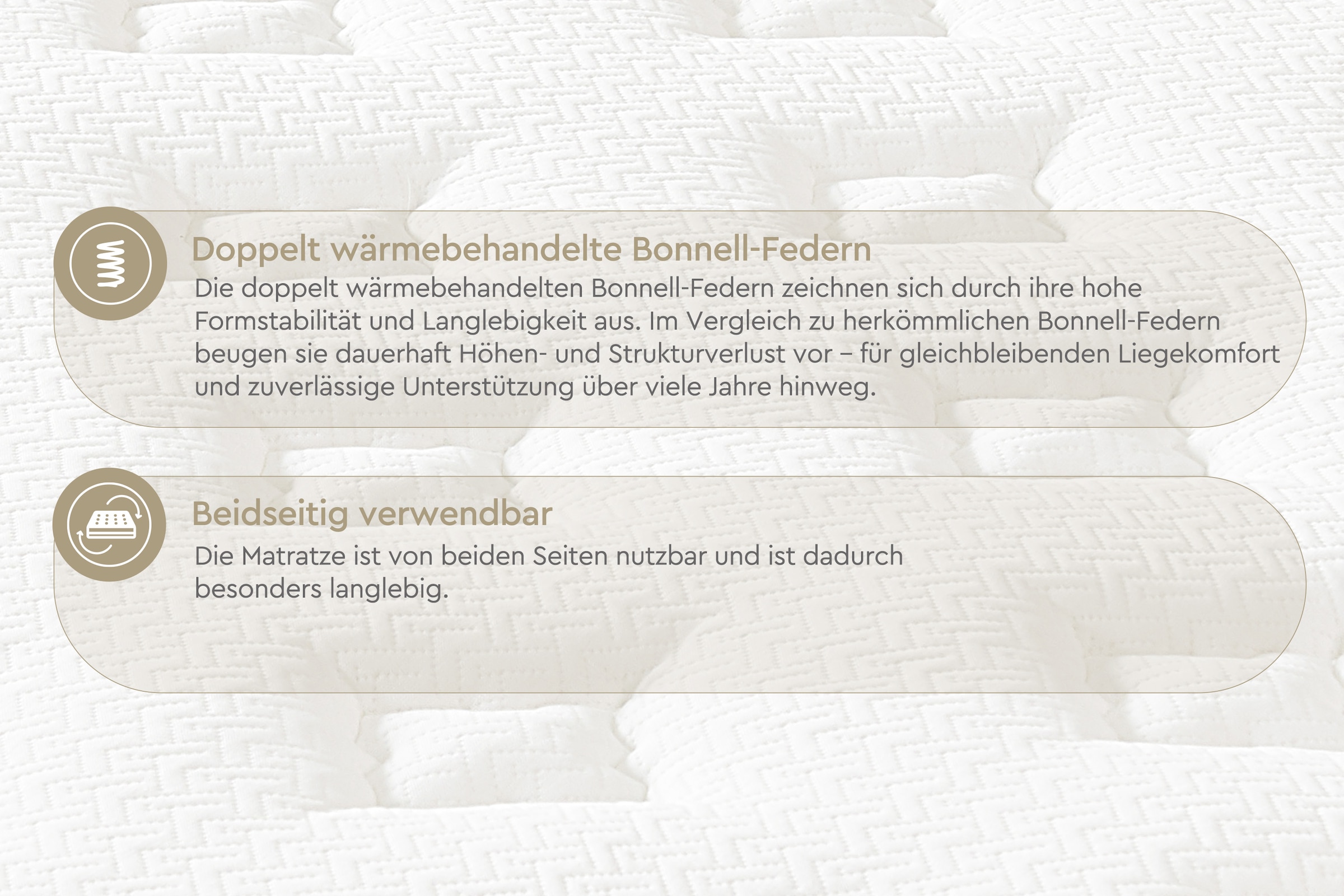 Yatas Bedding Bonnellfederkernmatratze »Majestät Luxus, Matratze 90x200, 140x200 cm & weitere Grössen« 30 cm hoch 207 Federn 1 Stk. tlg. H3, wendbar, ergonomisch, atmungsaktiv