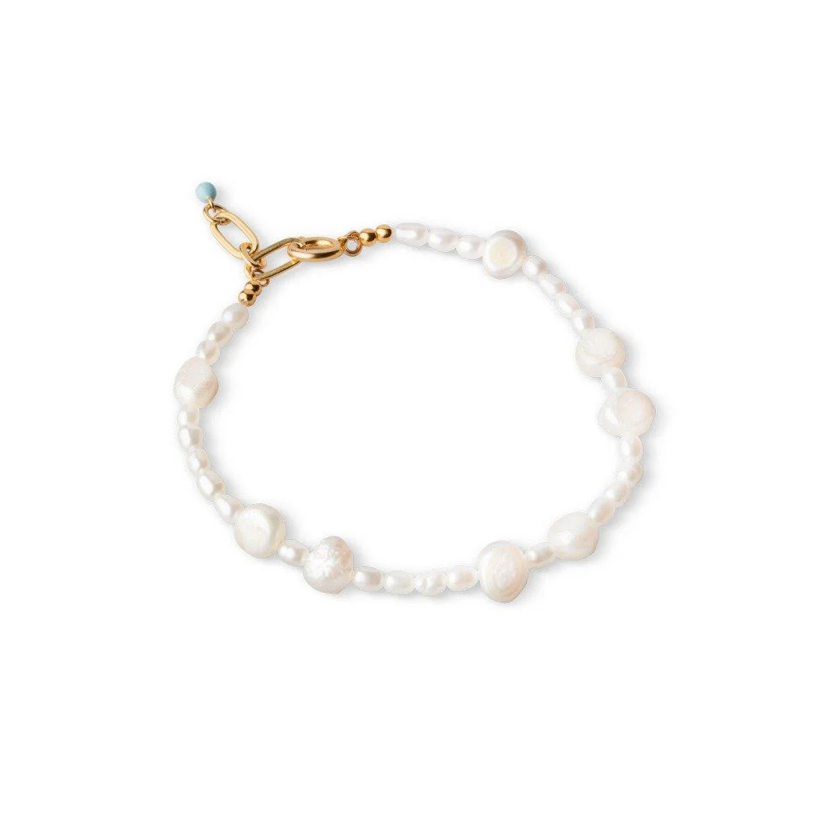 ENAMEL Copenhagen  Pearlie armbånd - 925S/GP