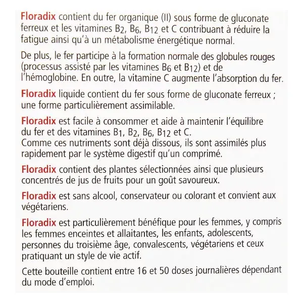 Salus Floradix Tônico Ferro + Ervas 250ml