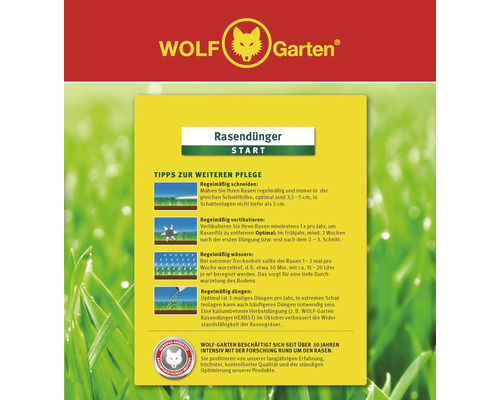 START WOLF-Garten gazonmeststof 6,25kg 250 m²