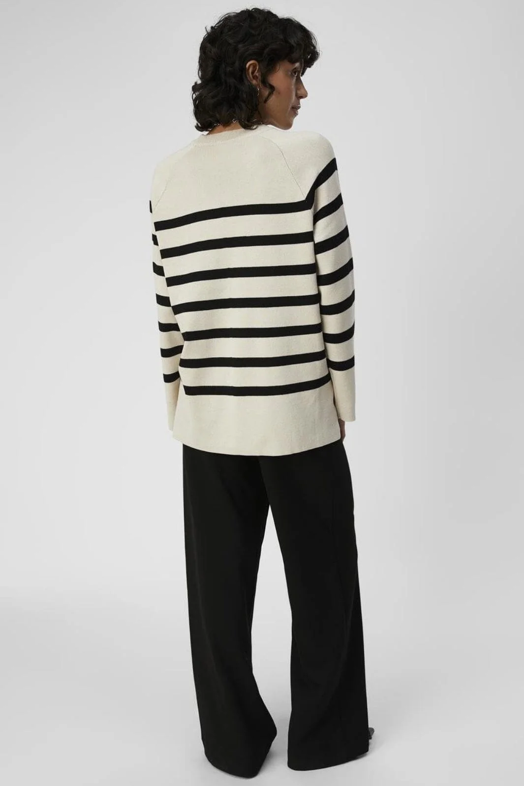 Object Objester Ls Knit Top 4095005 sandshell black 1