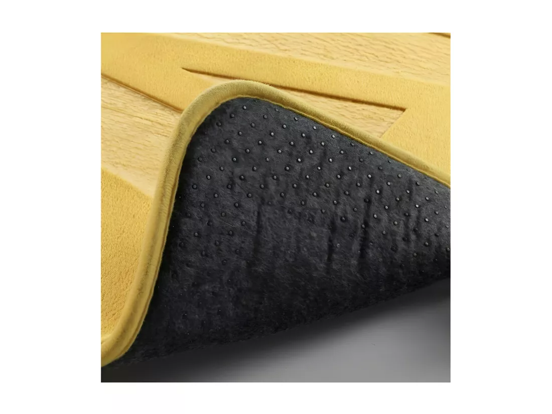 Tapis de Bain 45 x 75 cm Bain Ocre - Microfibre Relief