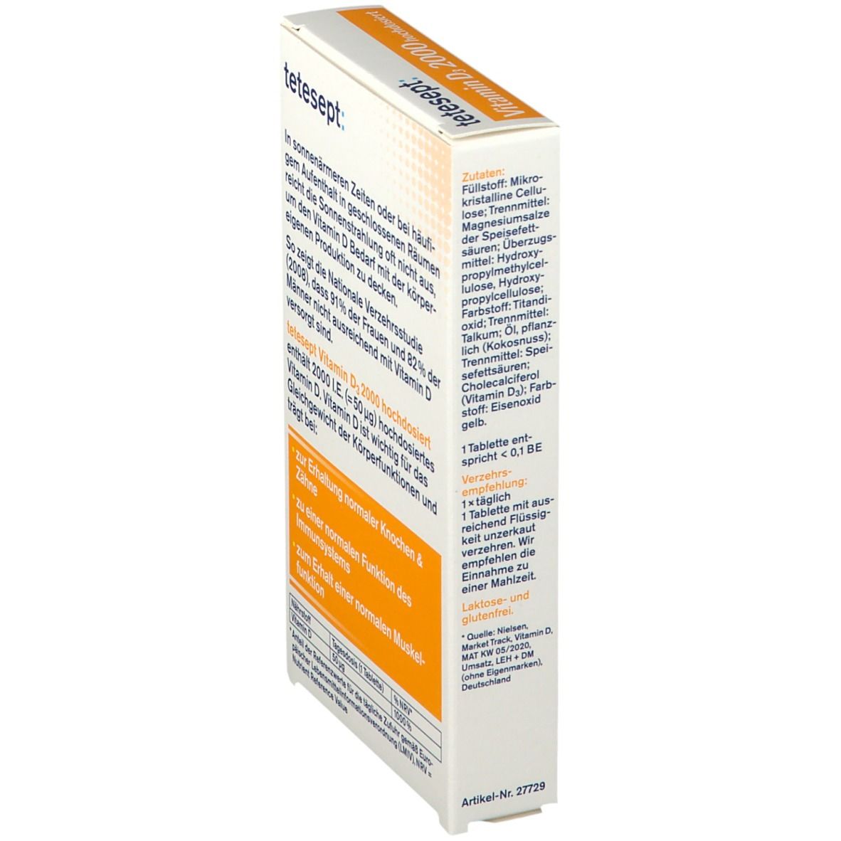 tetesept® Vitamin D3 2000 hochdosiert