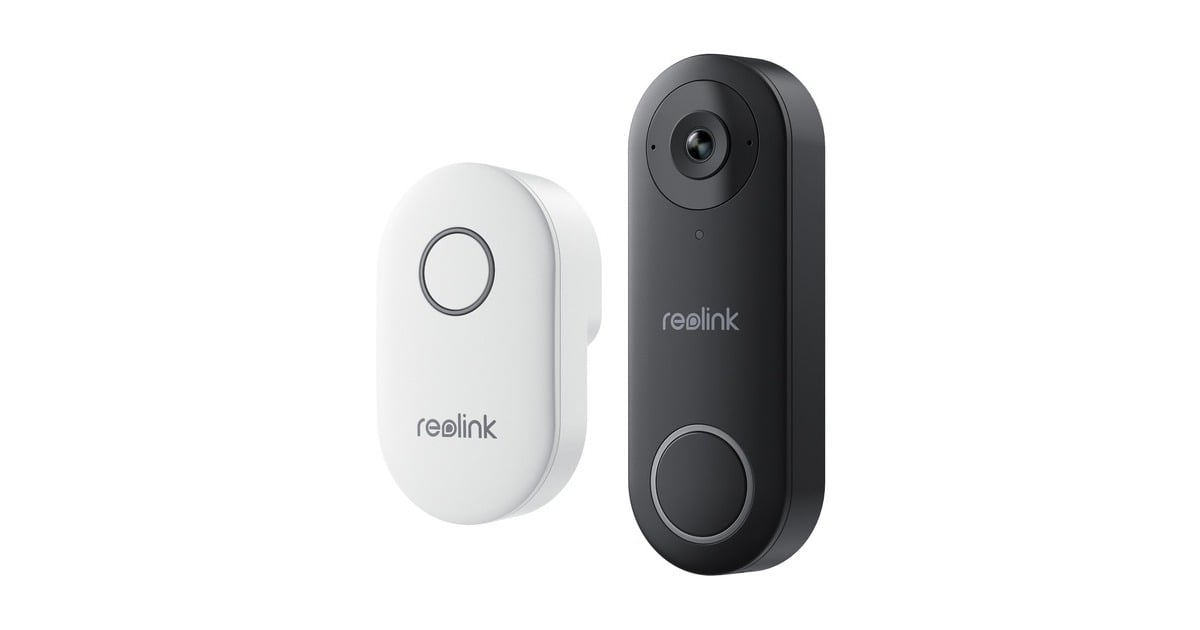 ReolinkSmart 2K+ Wired wifi video deurbel met gong  (Zwart)