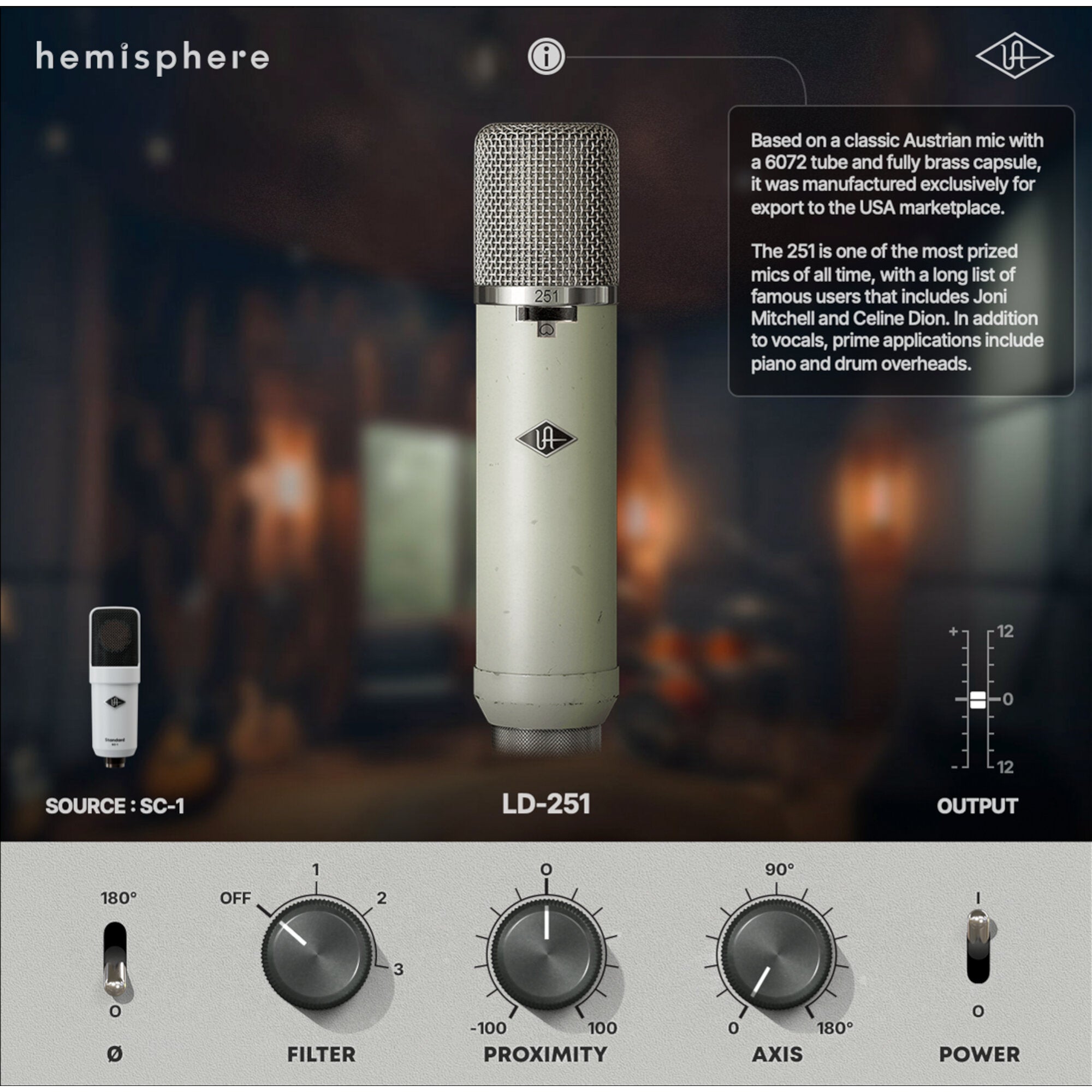 Universal Audio SC-1 grootmembraan condensatormicrofoon