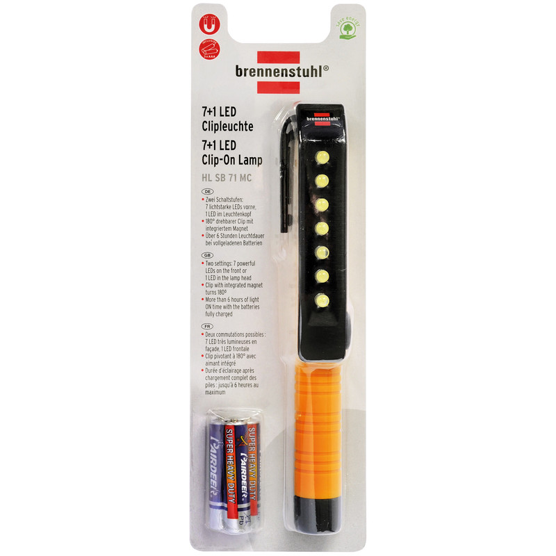 Brennenstuhl 7+1 LED Cliplamp HL SB 71 MC
