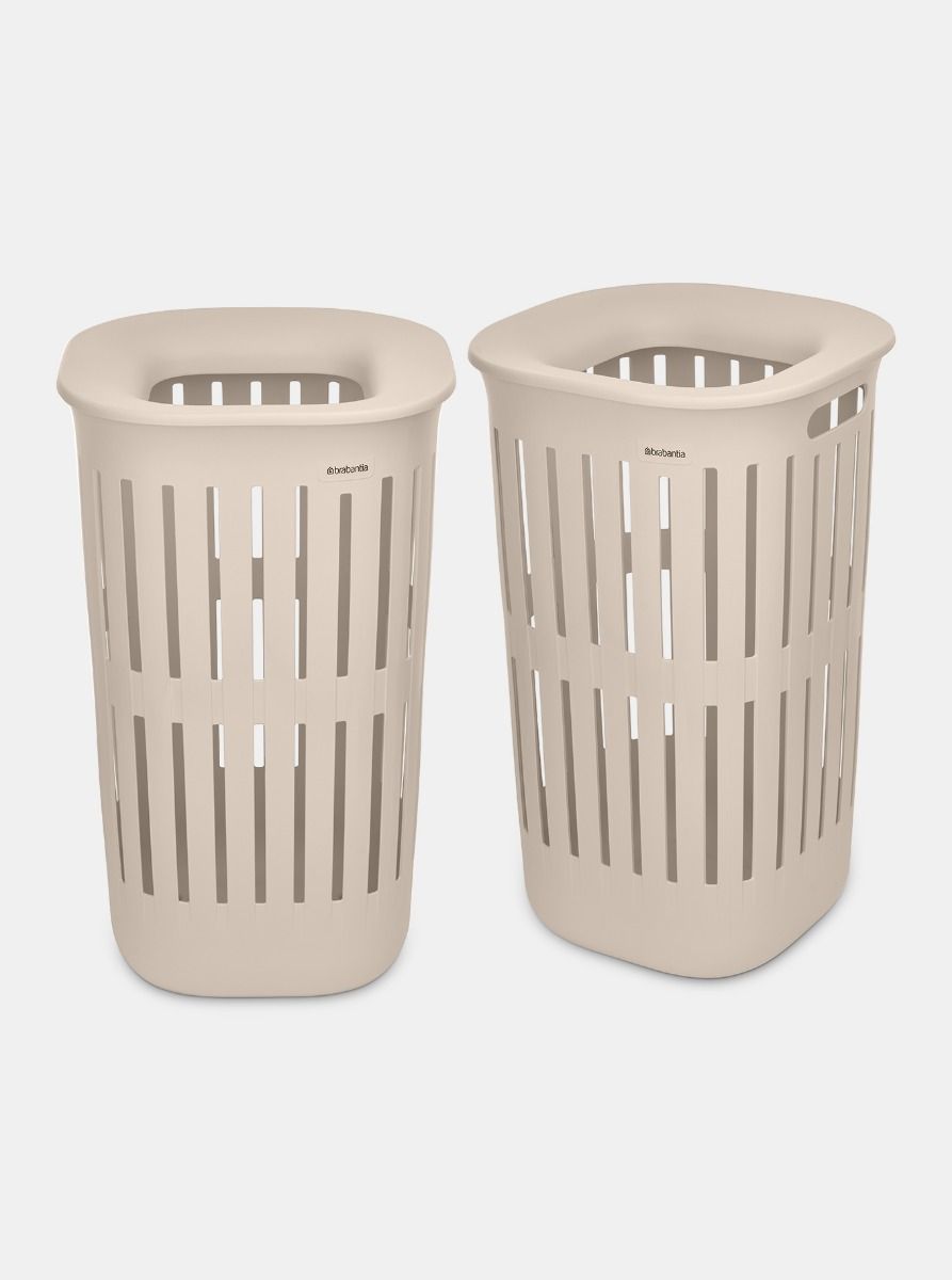 Collect-It Wasmand 55 liter, set van 2 - Soft Beige