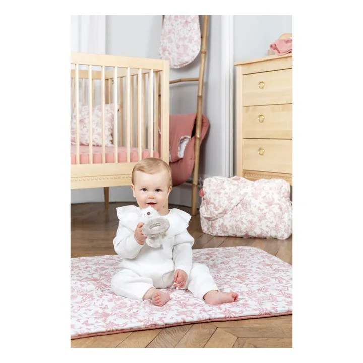 Tartine et Chocolat Sac et matelas à langer Toile de Jouy | Rose