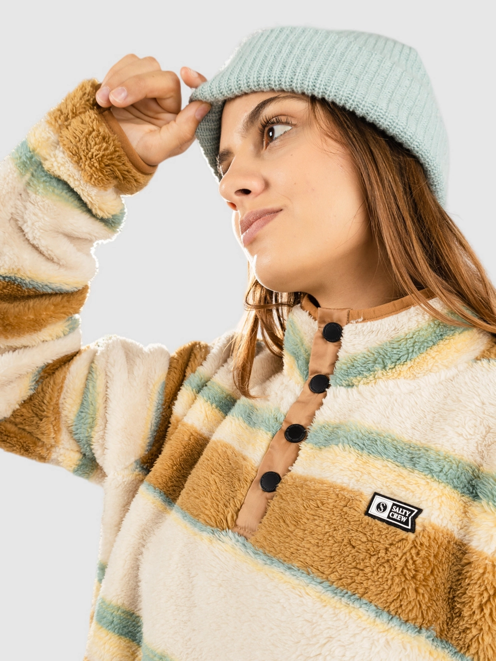 Salty Crew Calm Seas Zip Hoodie natural