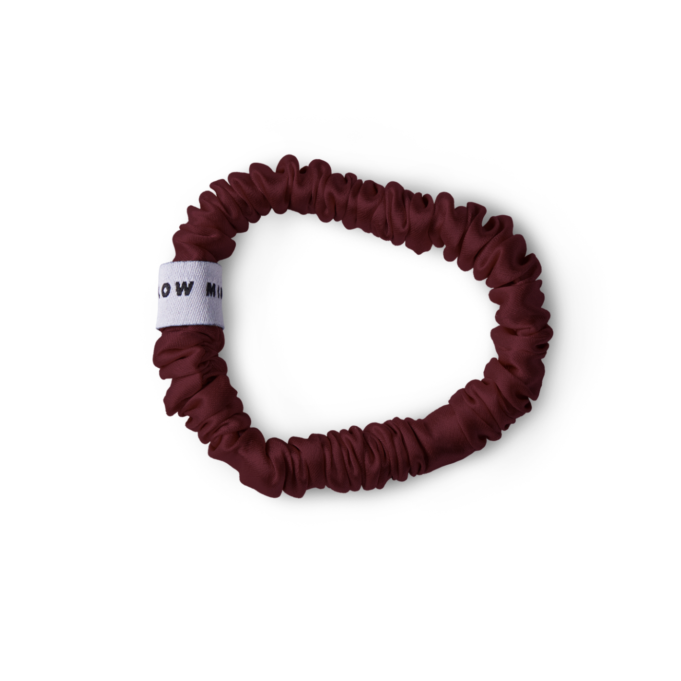 Mellow Mind  Silke scrunchie - Wine Red