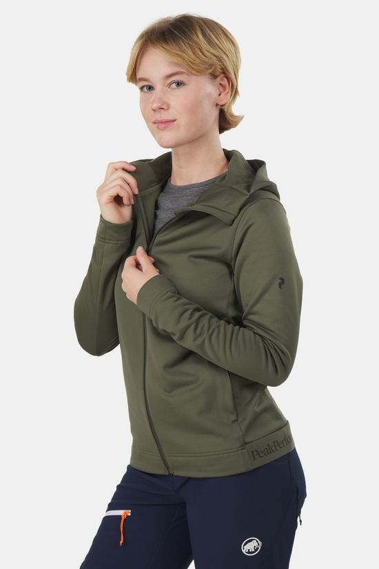 Peak Performance Peak Performance W Rider Tech Zip Hood Fleecevest Dames