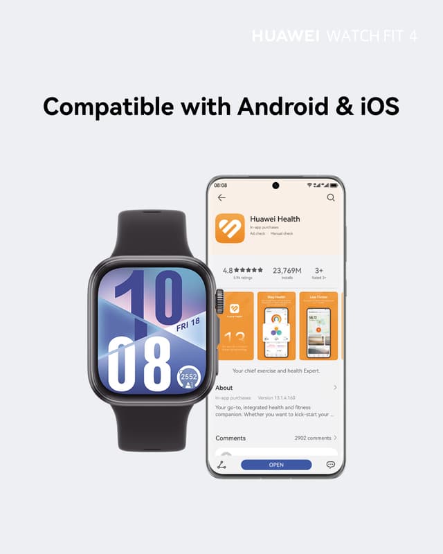Huawei Watch Fit 4 smartur (lilla)