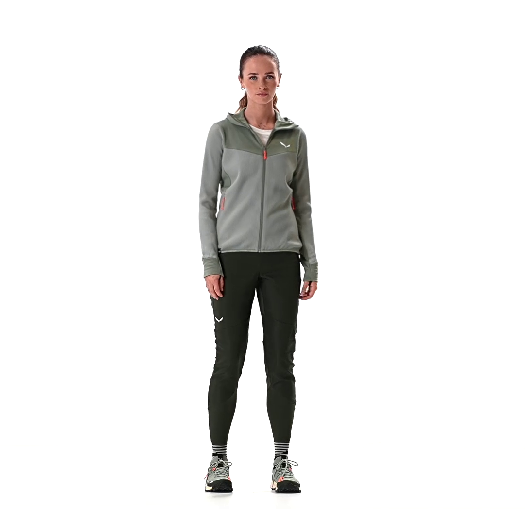 Puez Waffle Hybrid Polarlite Kapuzenjacke Damen