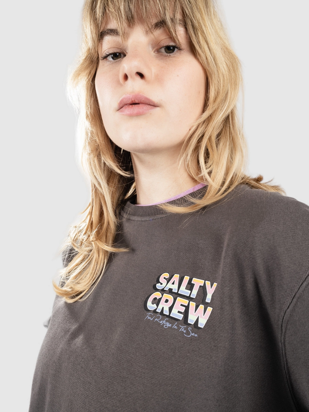 Salty Crew Summertime Premium Sweater faded black