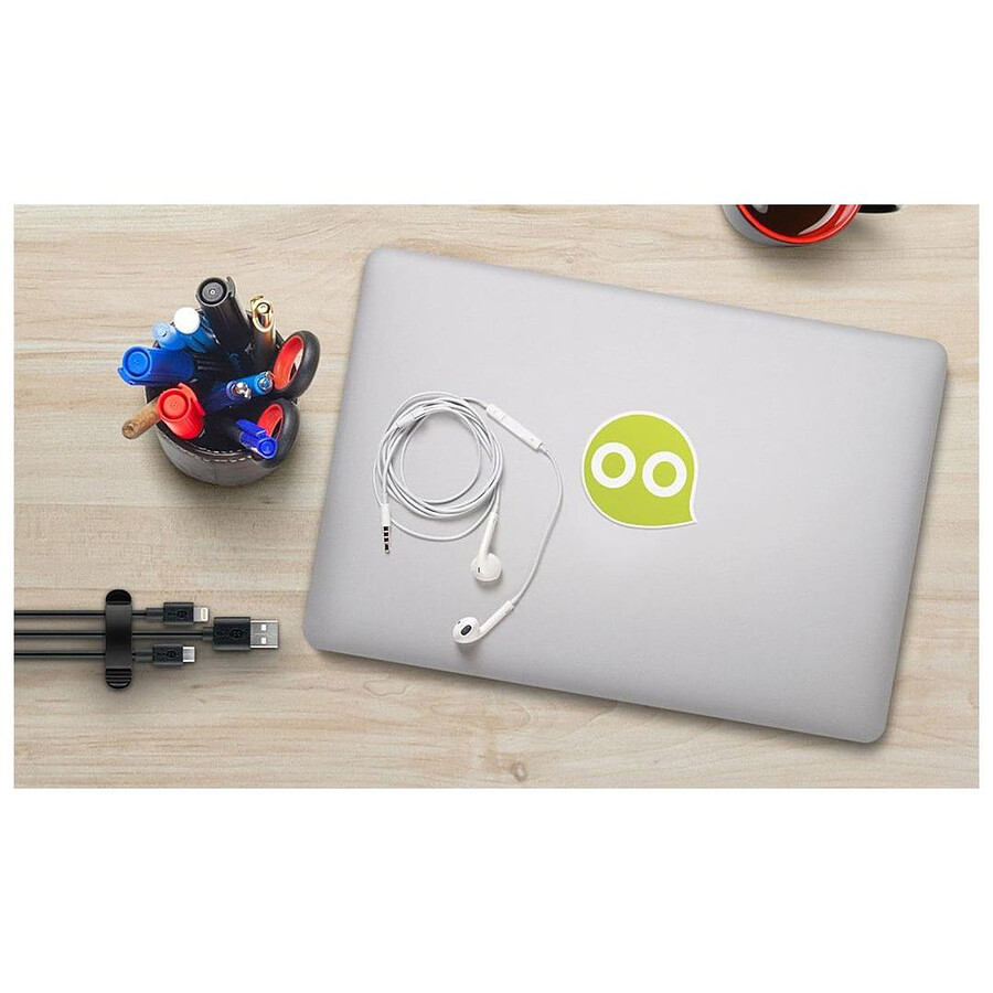 Clips à 3 fentes pour ranger les câbles (lot de 3)