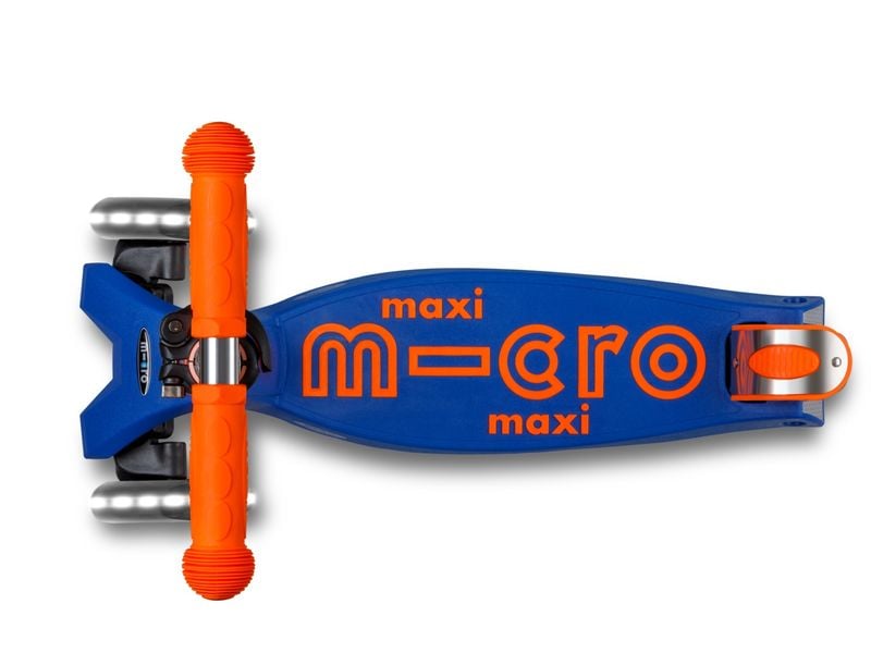 Micro Mobility Scooter Maxi Micro Deluxe Foldable Neon LED Klappbarer Scooter