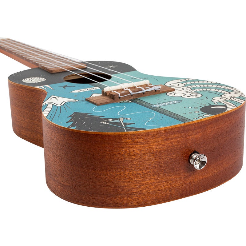 Flight Art Series AUC-33 Two Seasons concert ukelele met gigbag