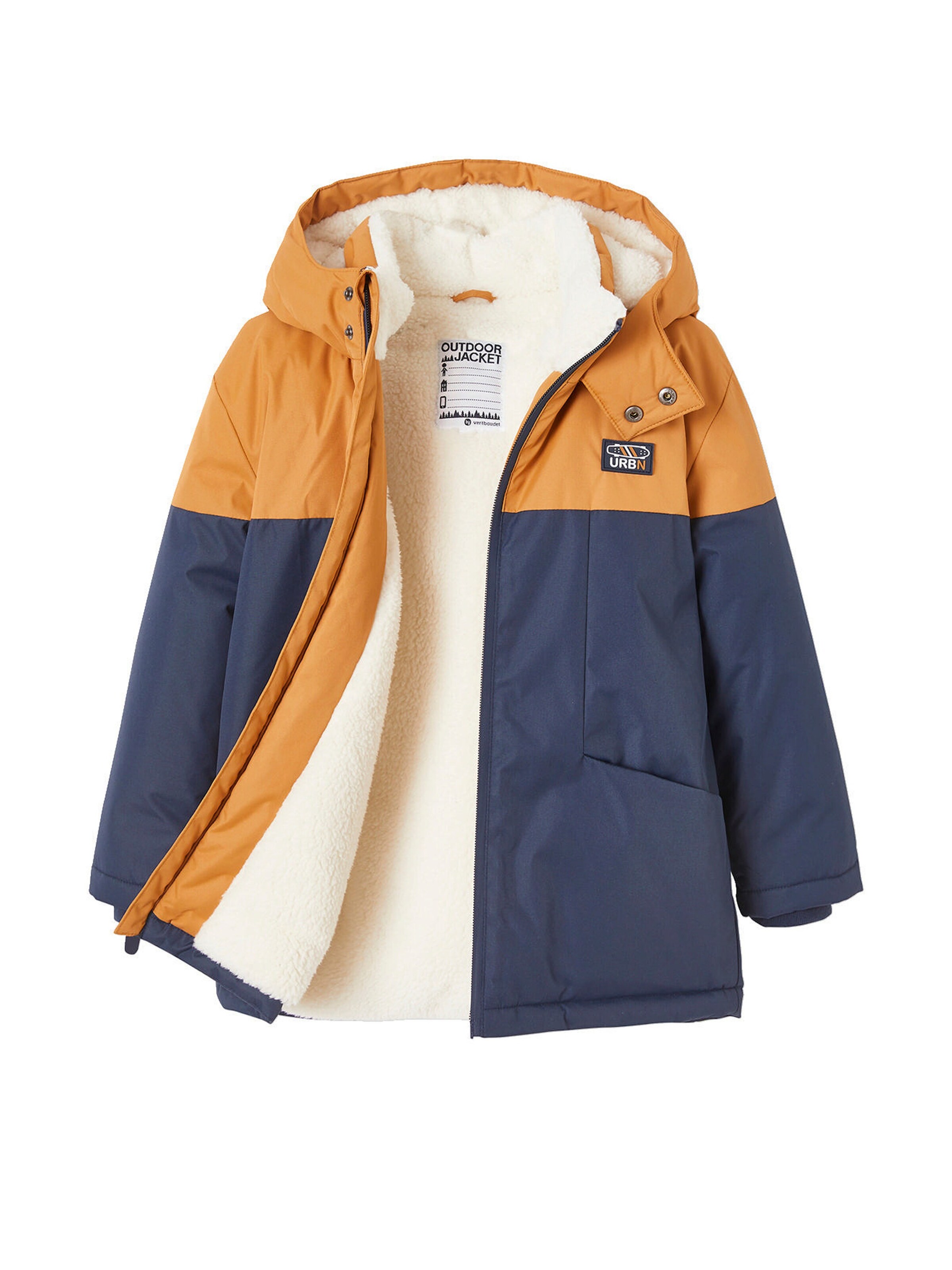 Vertbaudet Jungen Funktionsjacke mit Recycling-Polyester braun