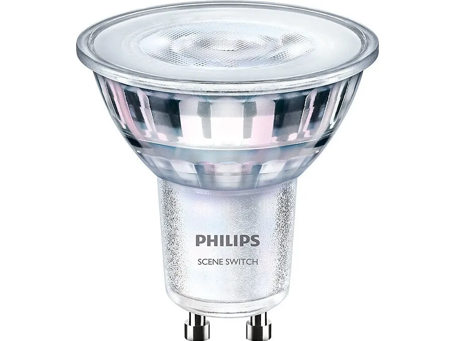 Philips SceneSwitch - LED-spot lyspære - form: PAR16 - GU10 - 1.5/3.5/4.8 W (tilsvarende 50 W) - klasse F - ekstravarmt hvidt/meget varmt hvidt/varmt hvidt lys - 2200/2500/2700 K