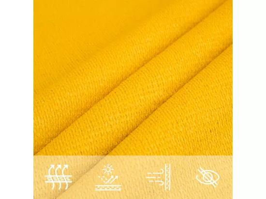 Voile d'ombrage 160 g/m² rectangulaire jaune 5x6 m PEHD