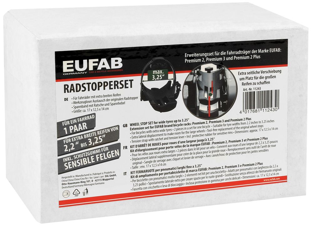 Eufab Radstopper für breite Reifen kaufen | Bike-Discount