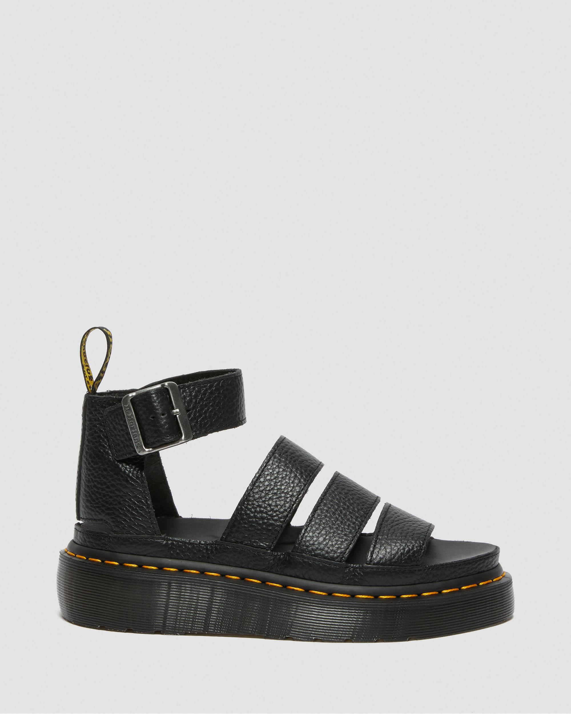 Clarissa II Quad Milled Nappa Leder Plateau Sandalen