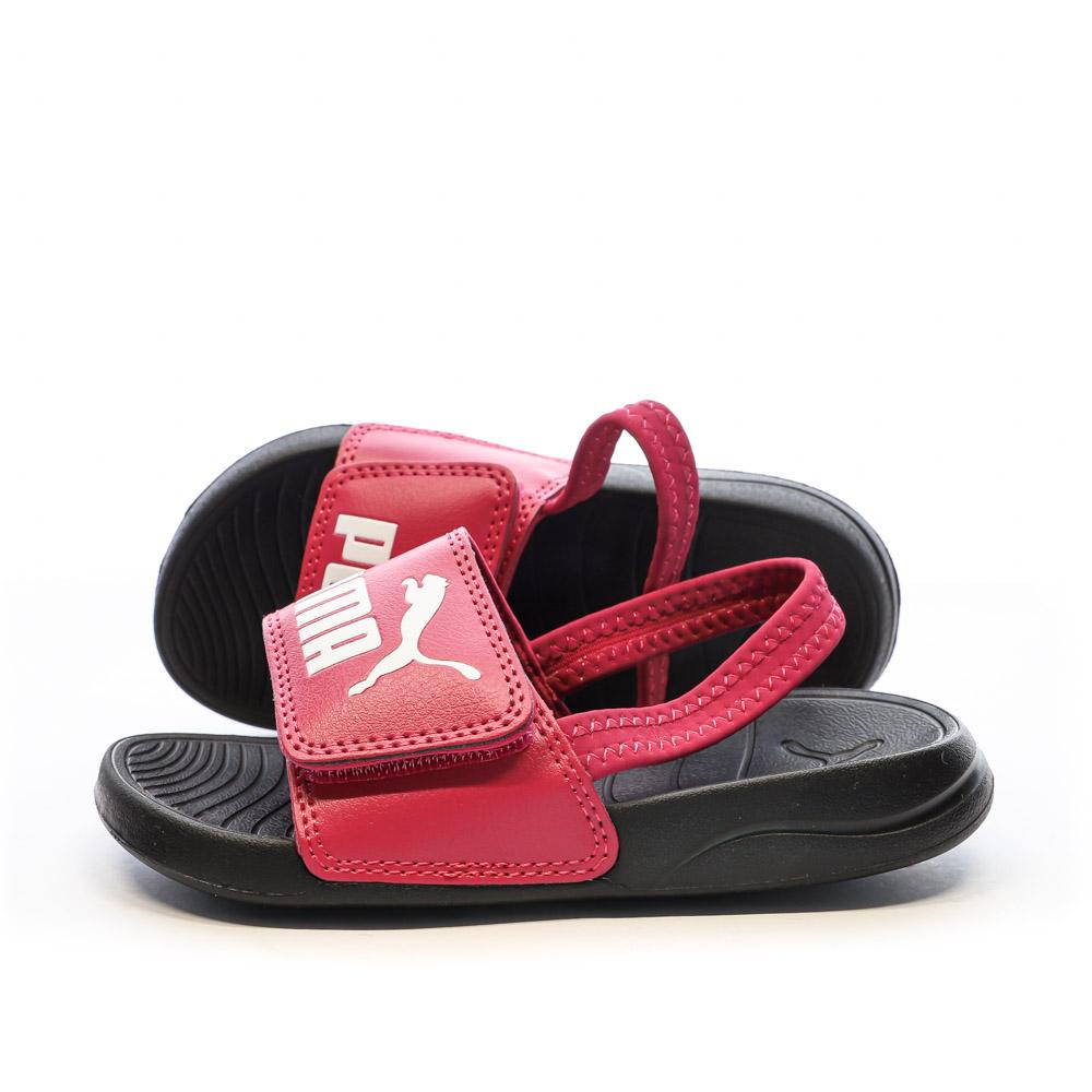 Puma Sandales Noir/Rose Enfant Puma Popcat 20