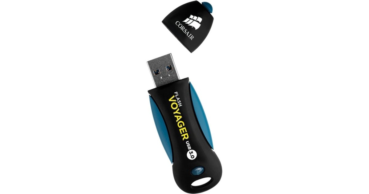 CorsairFlash Voyager USB 3.0 256 GB usb-stick  (Zwart/blauw, CMFVY3A-256GB)