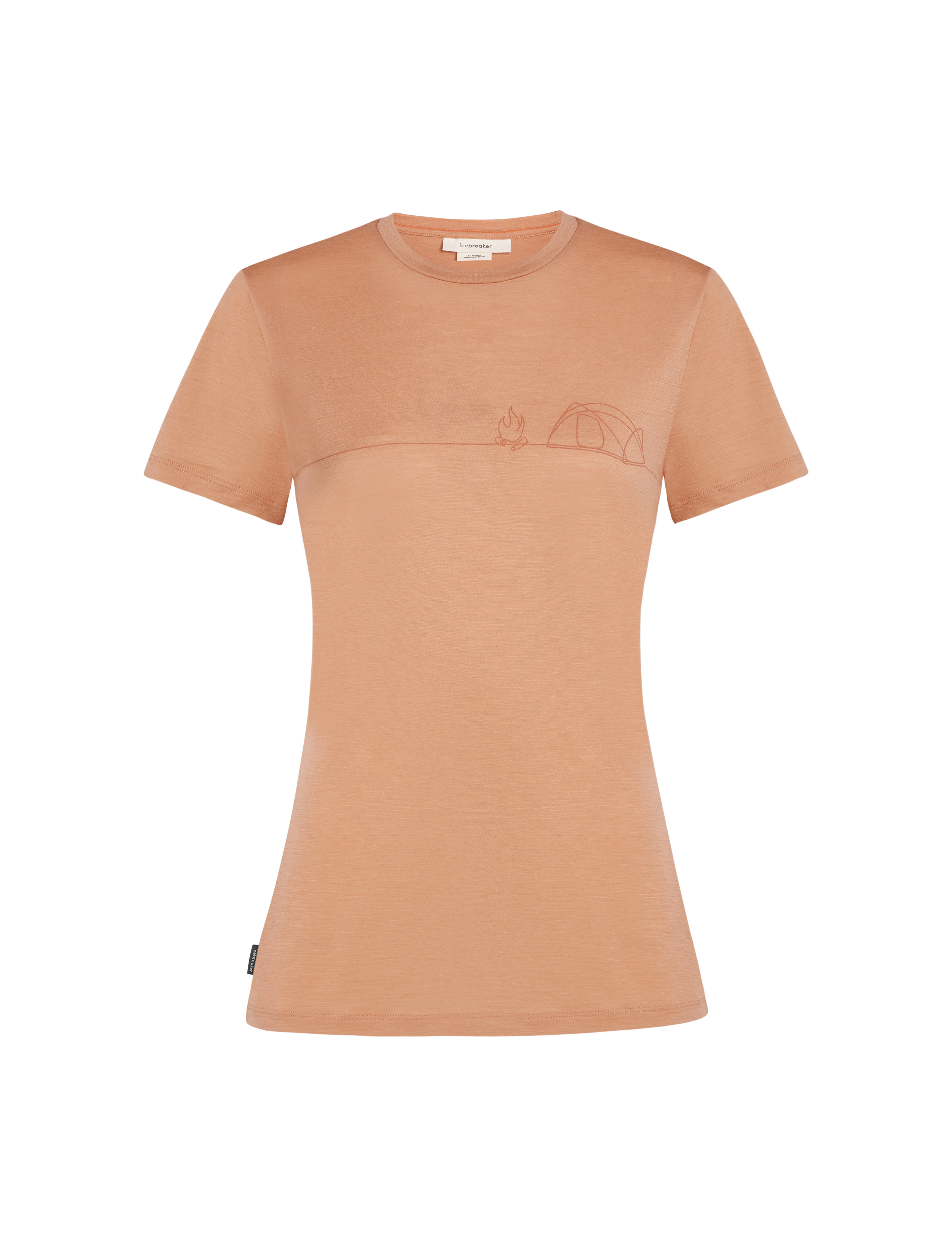 W Merino 150 Tech Lite SS Tee Single Line Camp
