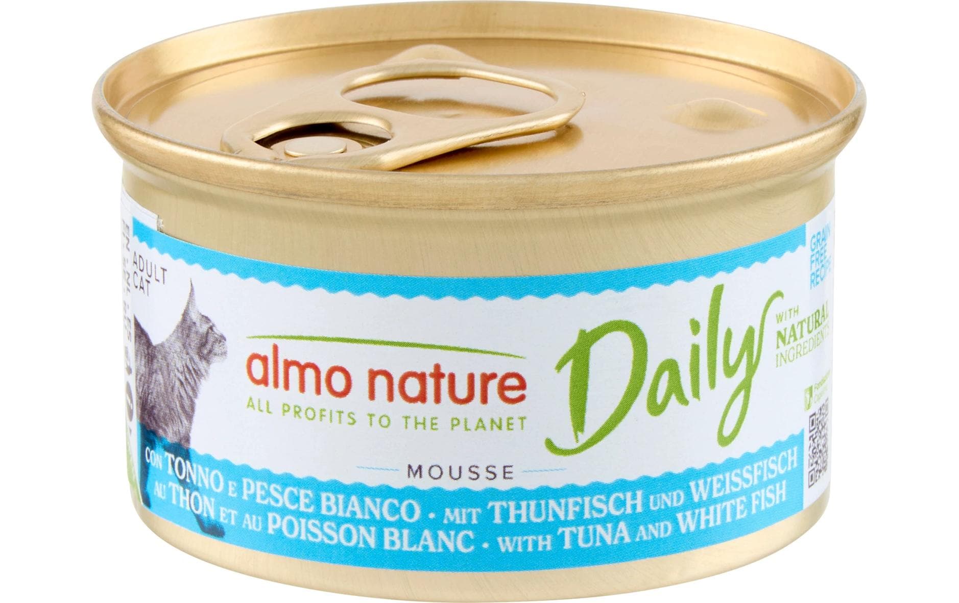 Nassfutter Daily Mousse mit Thunfisch und Kabeljau 24 x 85gAlleinfuttermittel für ausgewachsene Katzen