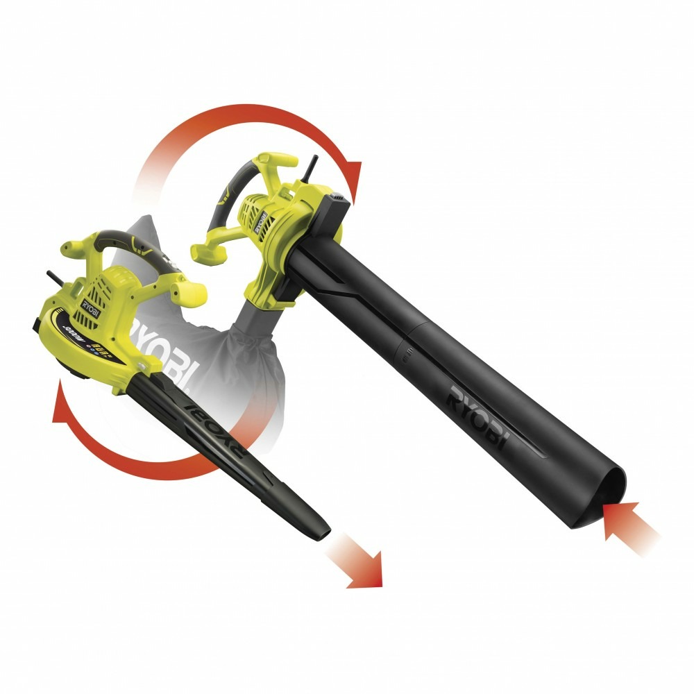 Aspirateur souffleur broyeur électrique ryobi rbv3000csv, 3000 w