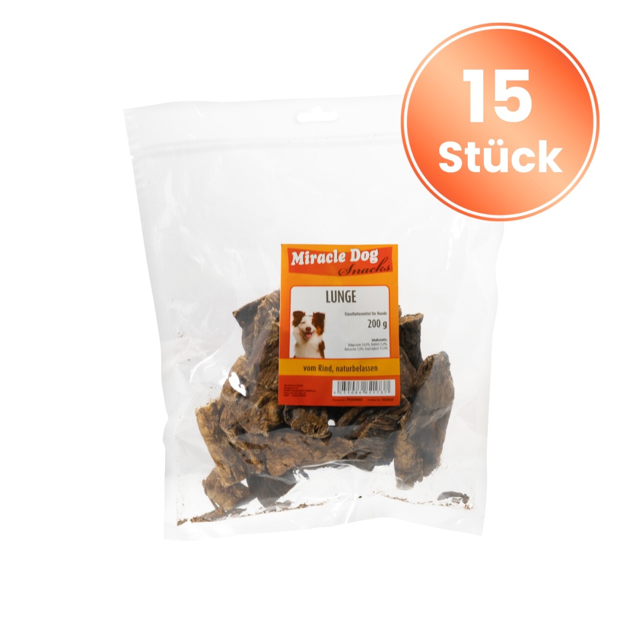 Miracle Dog Lunge getrocknet 15 x 200g