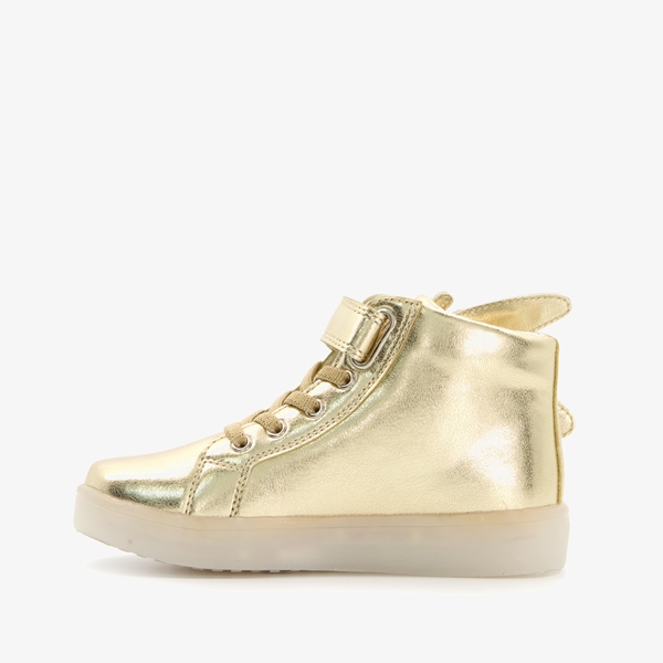 Blue Box hoge gouden meisjes sneakers met lichtjes