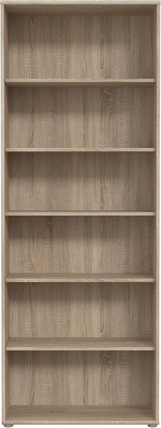 FORTE TEMPRA 2 Regal mit 5 Einlegeböden, Holzwerkstoff, Sonoma Eiche Dekor, (B x H x T) 73,7 x 197,5 x 34,8 cm