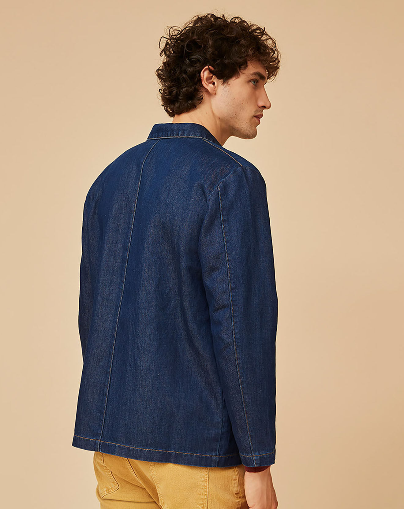 Harris Wilson Veste en Coton & Lin Brooklyn denim