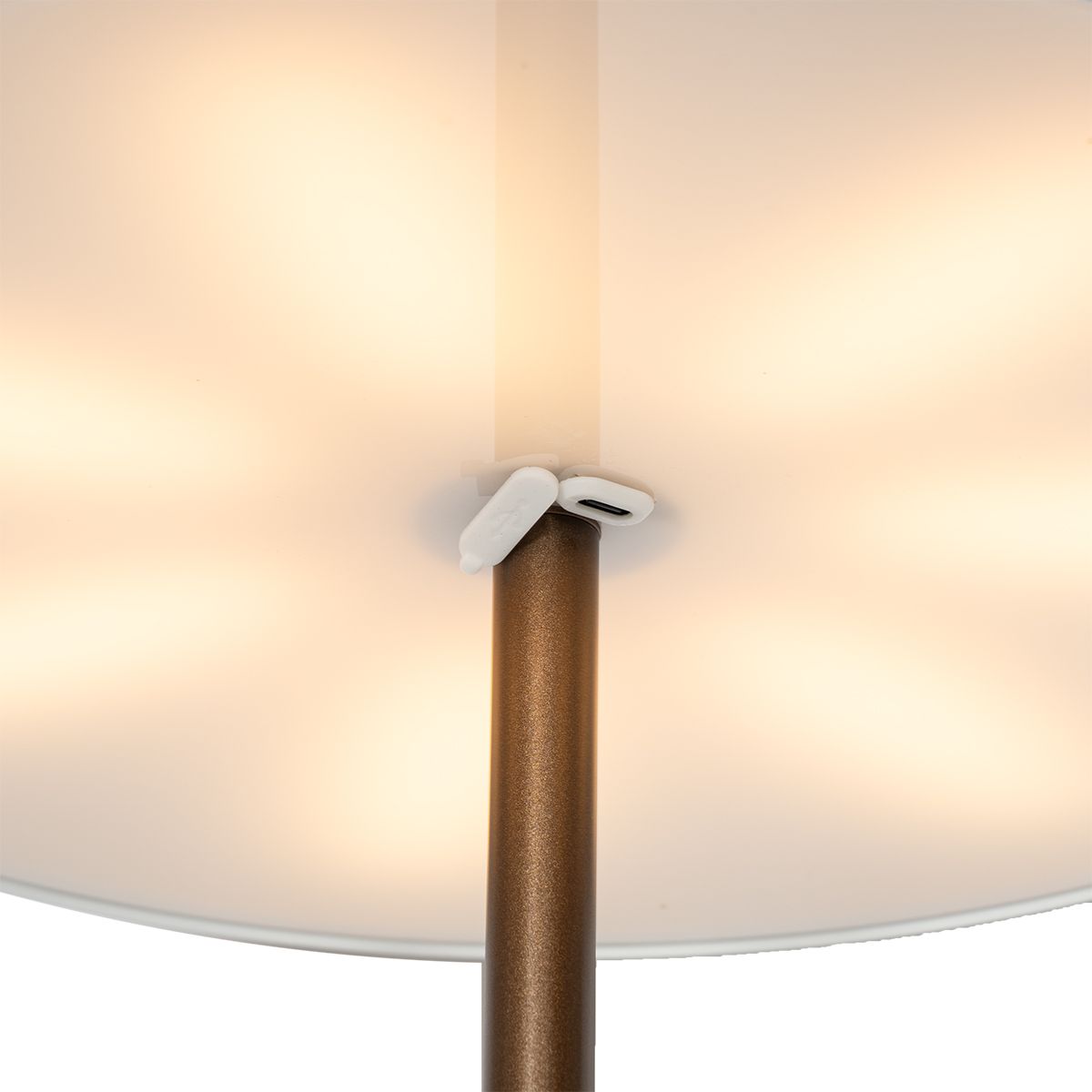 Buiten vloerlamp mushroom donkerbrons oplaadbaar - Keira
