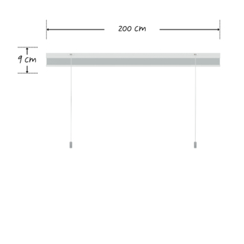 KARWEI dubbel plisségordijn lichtdoorlatend grijs (kleurnr. 6006) 200x180 cm (bxh)