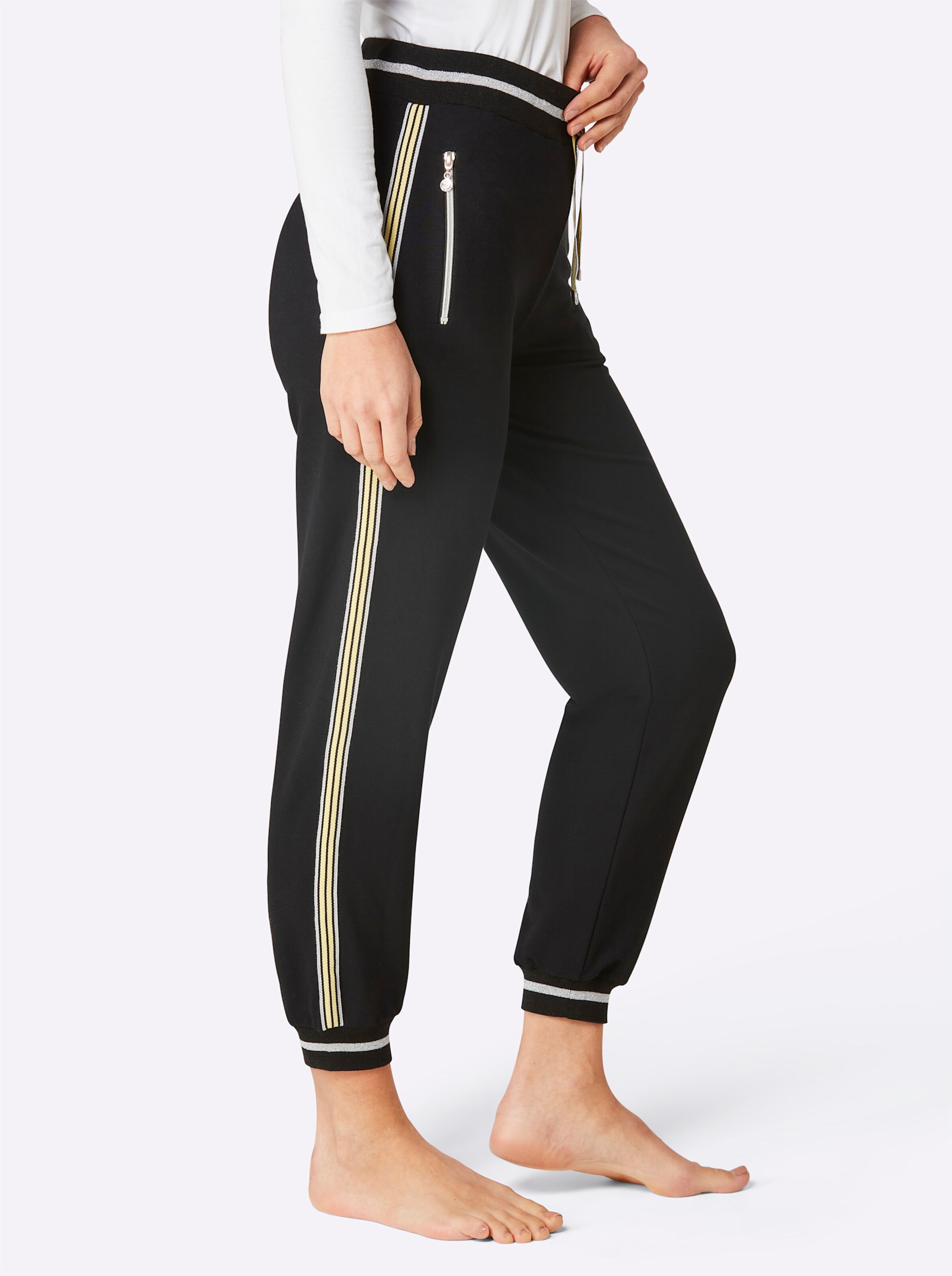 CREATION L PREMIUM Modal-Viskose-Hose in schwarz