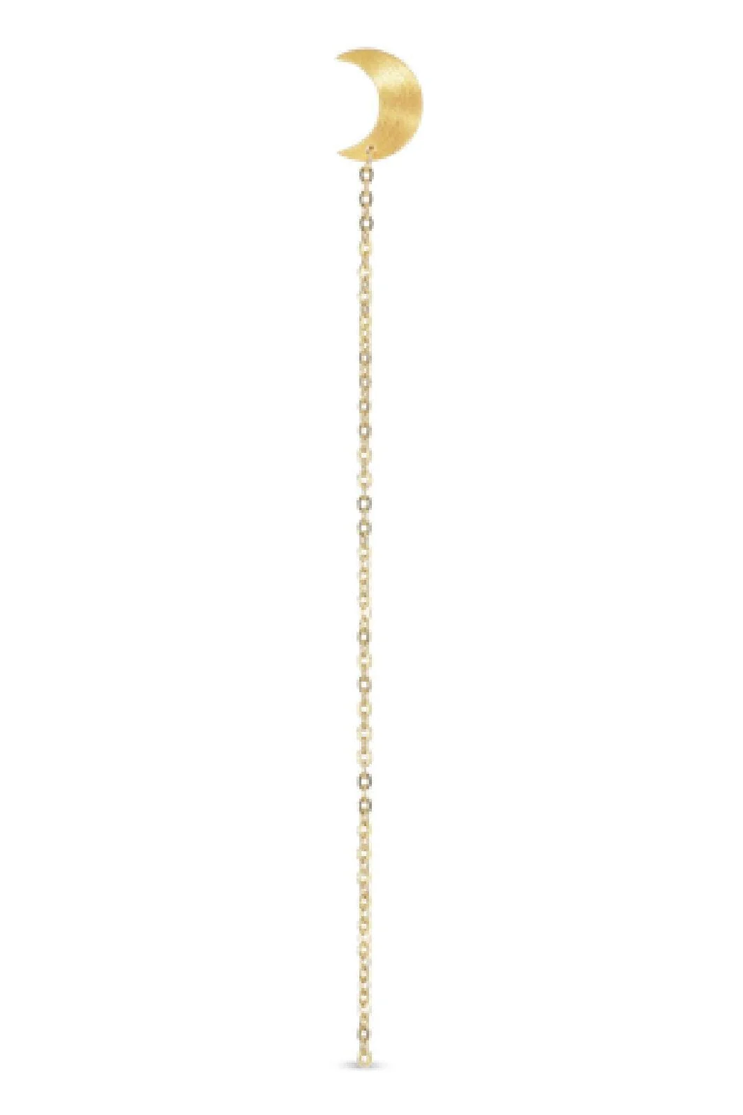 Jane Kønig Half Moon Chain Stud Left en