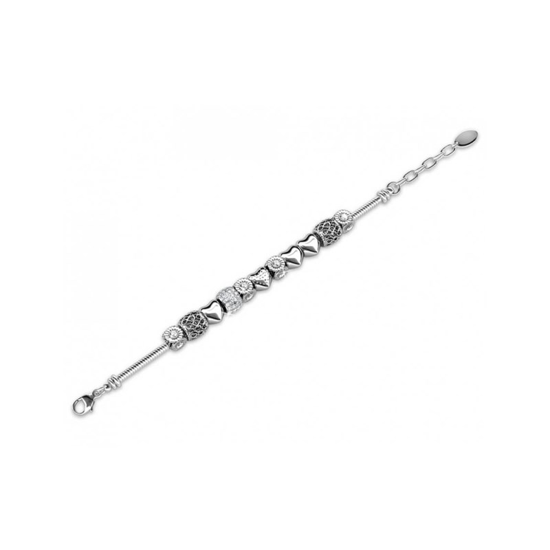 Bracelet Radiant Charm - Argenté et Cristal
