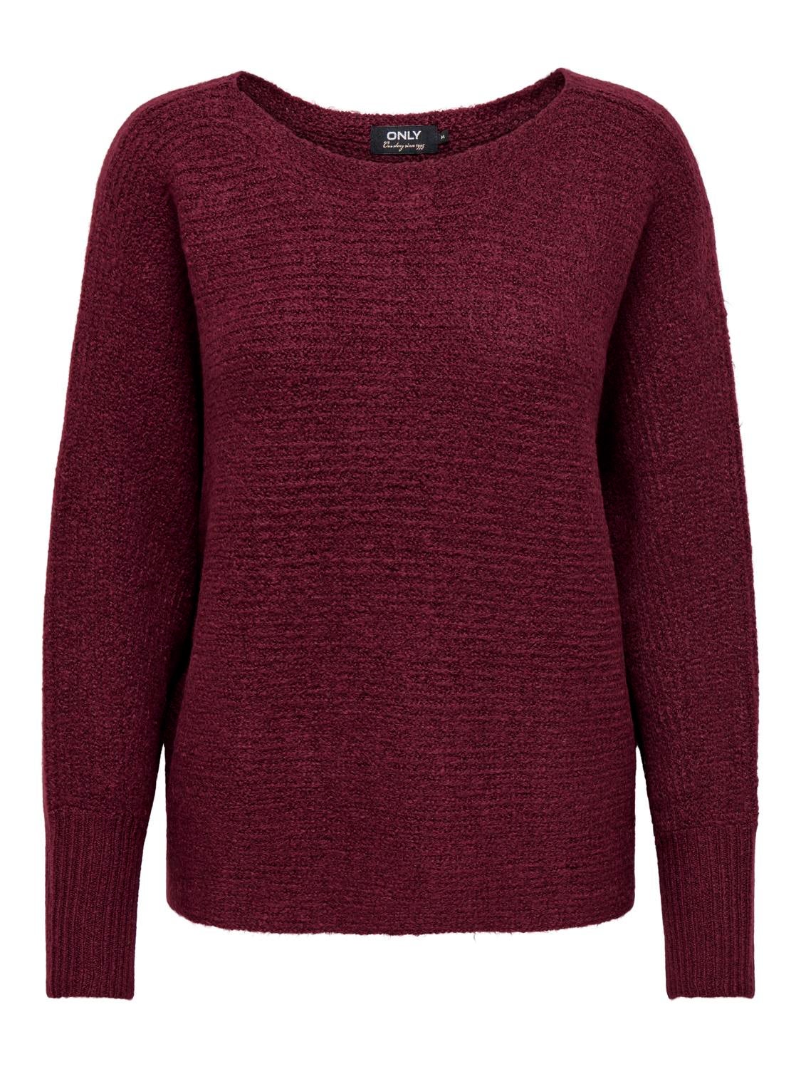 ONLDANIELLA Strickpullover Cabernet