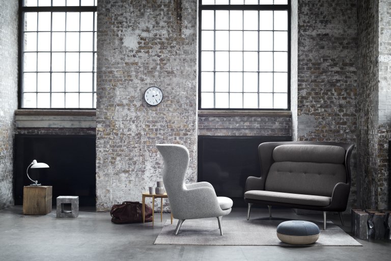 Fritz Hansen Ro JH110 bank 2-zits blauw