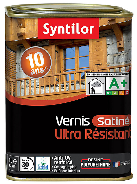 Vernis extérieur Aquaréthane Ton chêne doré Syntilor - 1 L