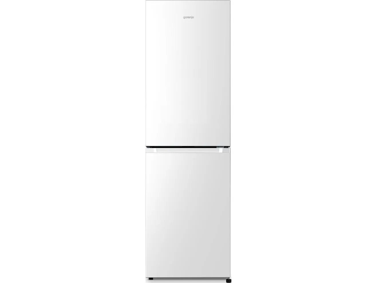 Gorenje Essential NRK418ECW4 - Køleskab/fryser - bund-fryser - bredde: 55 cm - dybde: 55.7 cm - højde: 182.4 cm - 256 liter - Klasse E - hvid